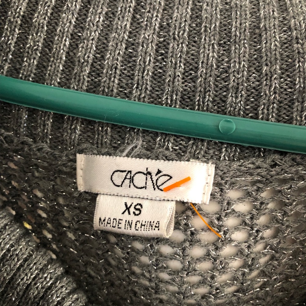 Sweater With Silver Thread Throughout - image 4